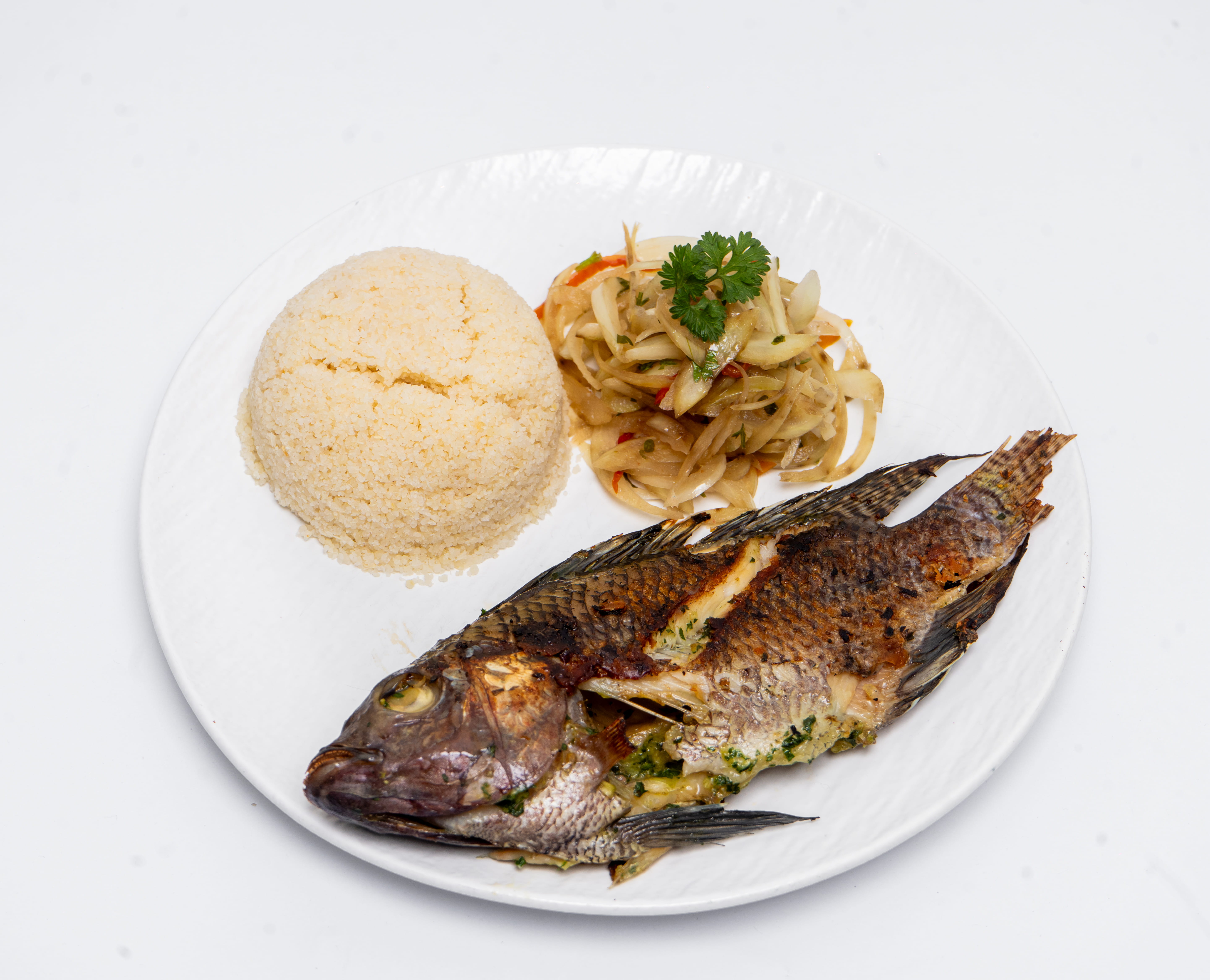 Attiéké poisson braisé