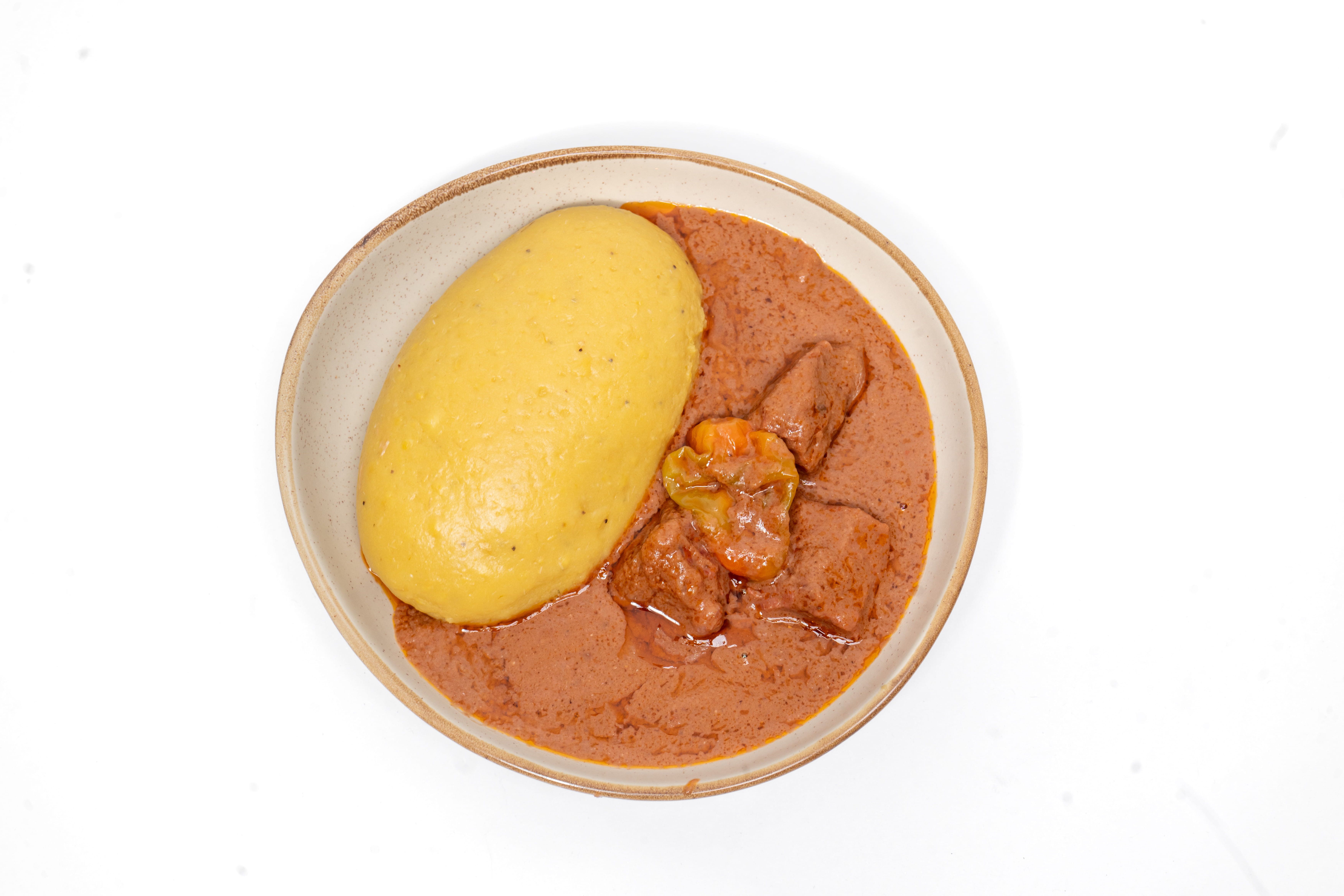 Foutou sauce arachide