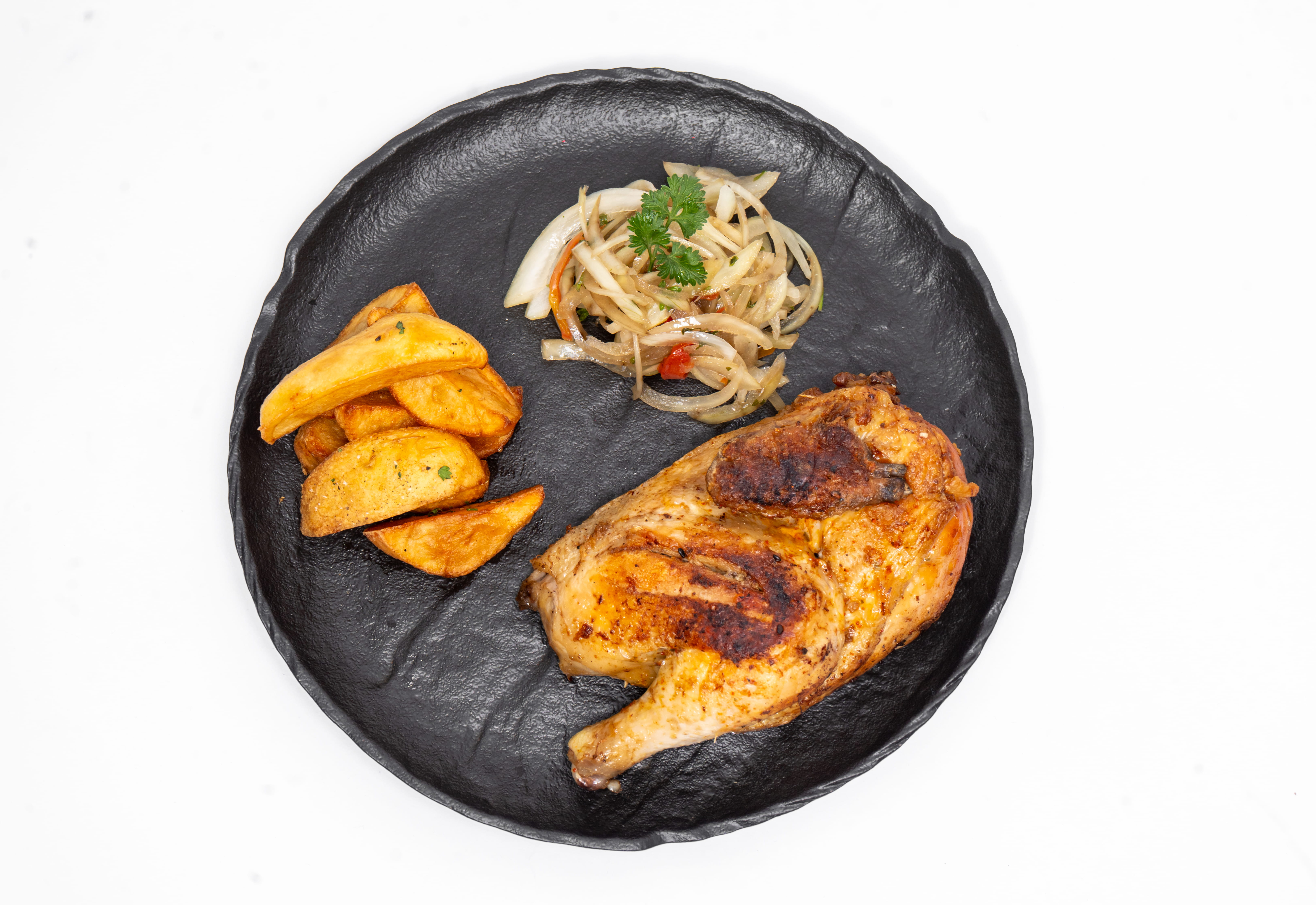 Poulet rôti + pommes de terre potatos