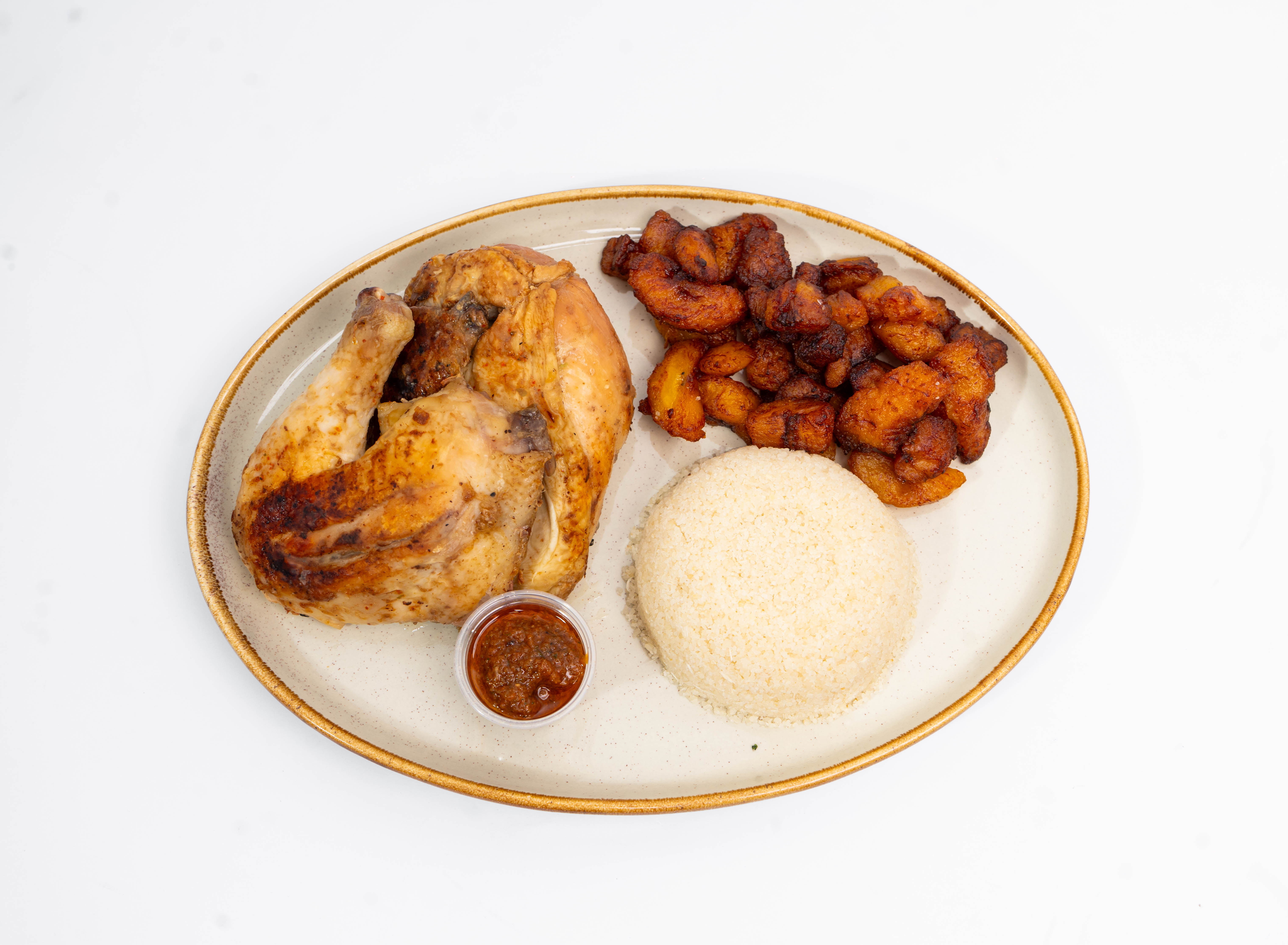Attieke poulet + alloco