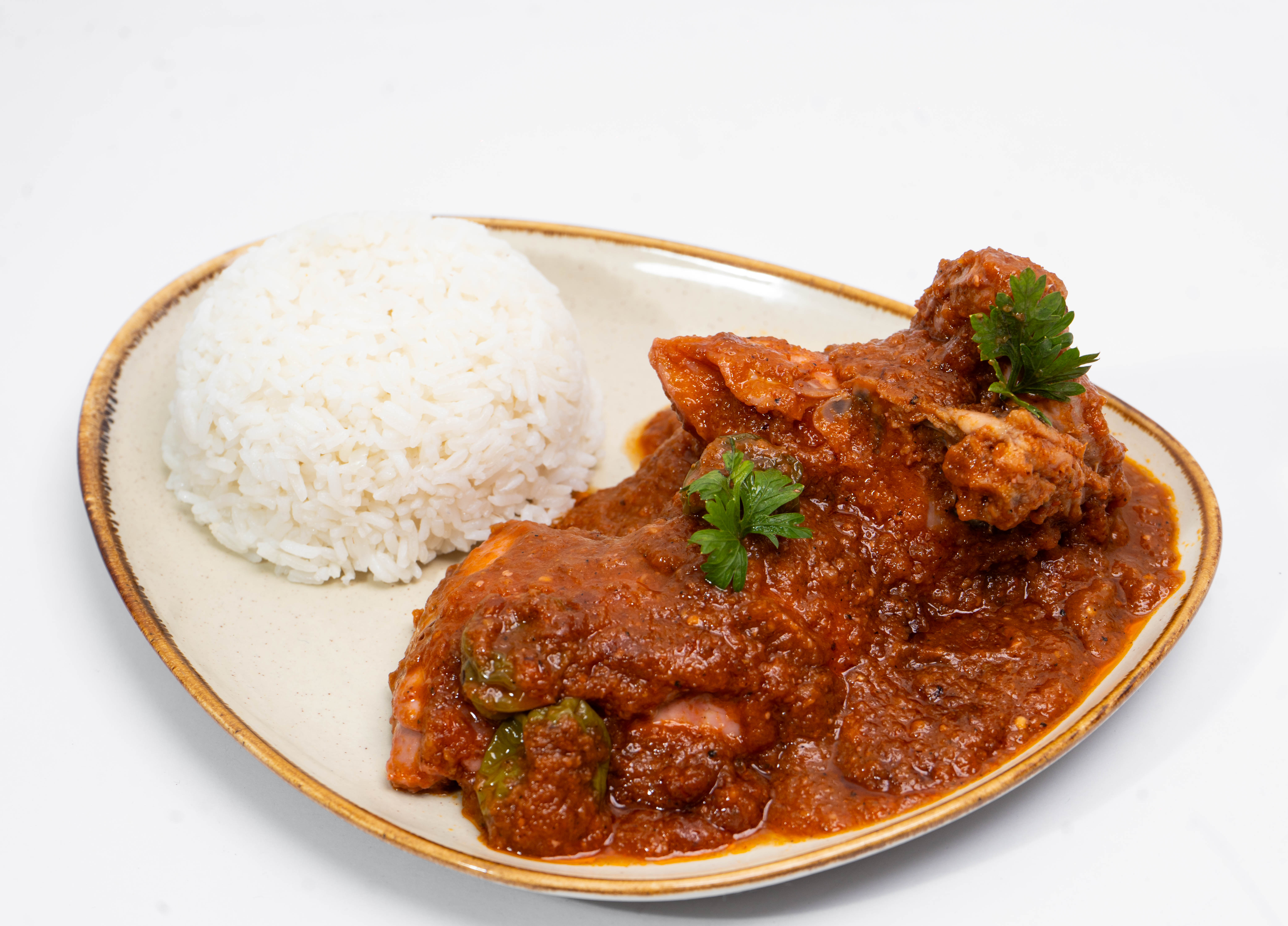 Sauce tomate  poulet + riz