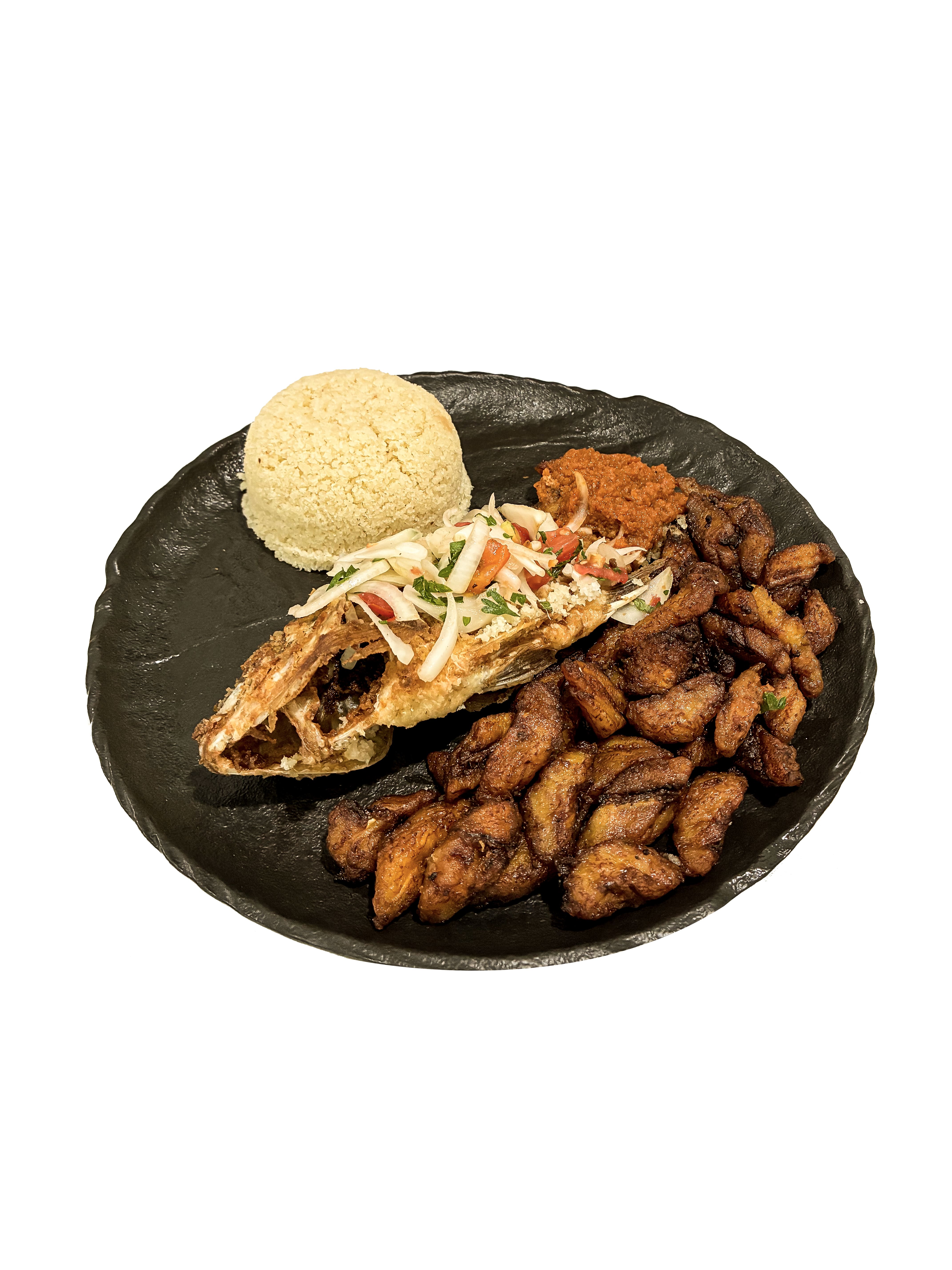 Attiéké/Alloco poisson grillé