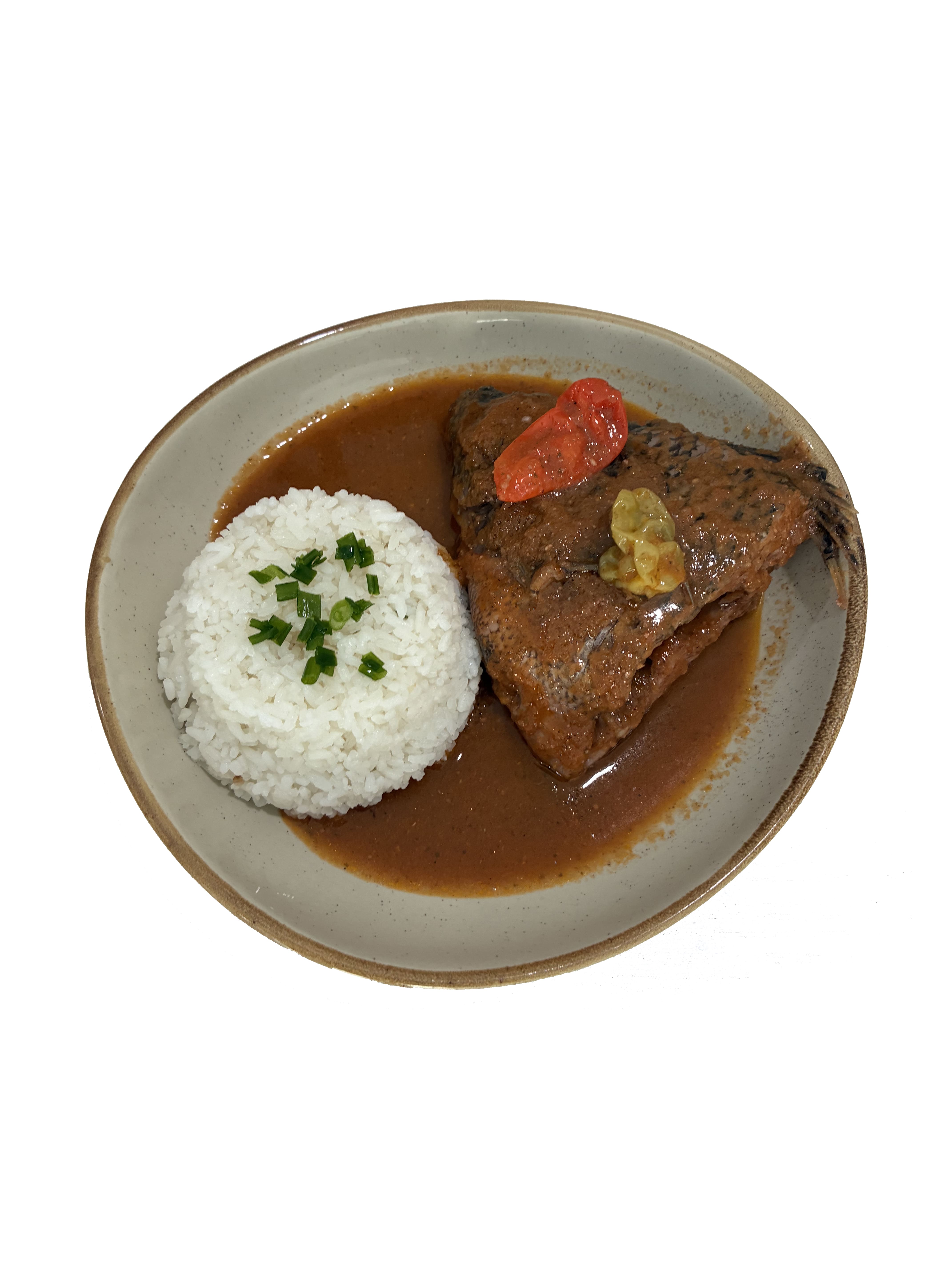 Soupe de poisson ivoirienne + riz
