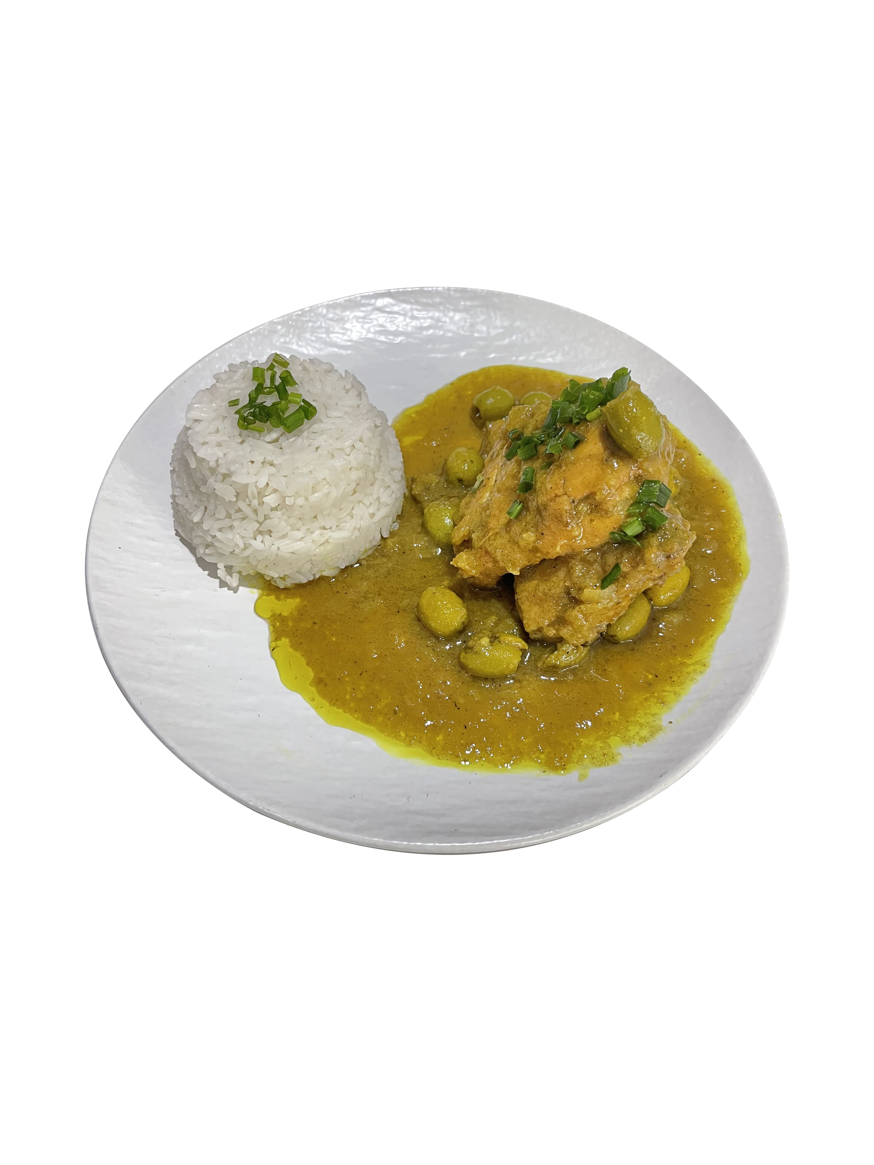 Poulet aux olives + riz