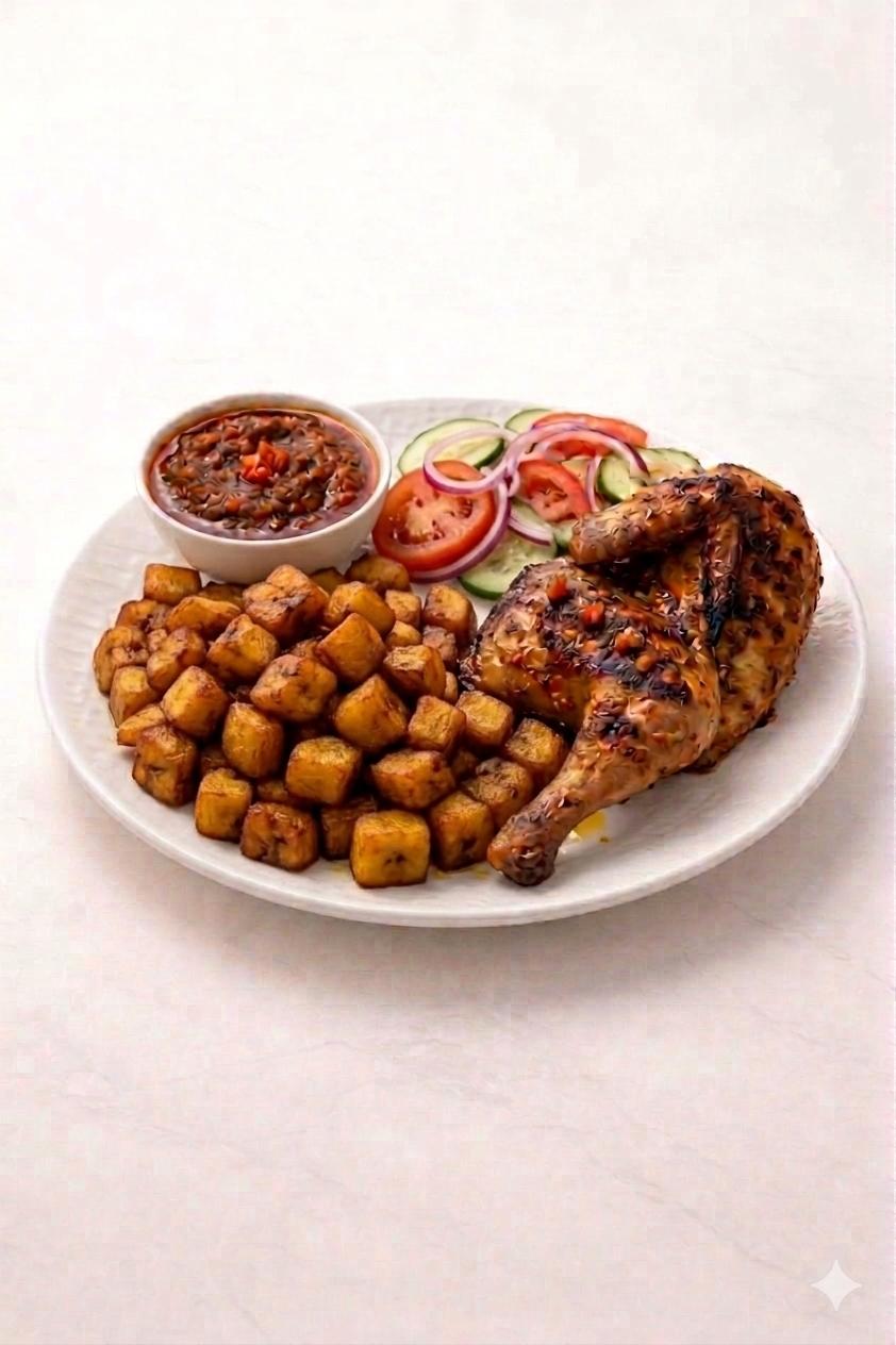 Poulet braisé, Alloco