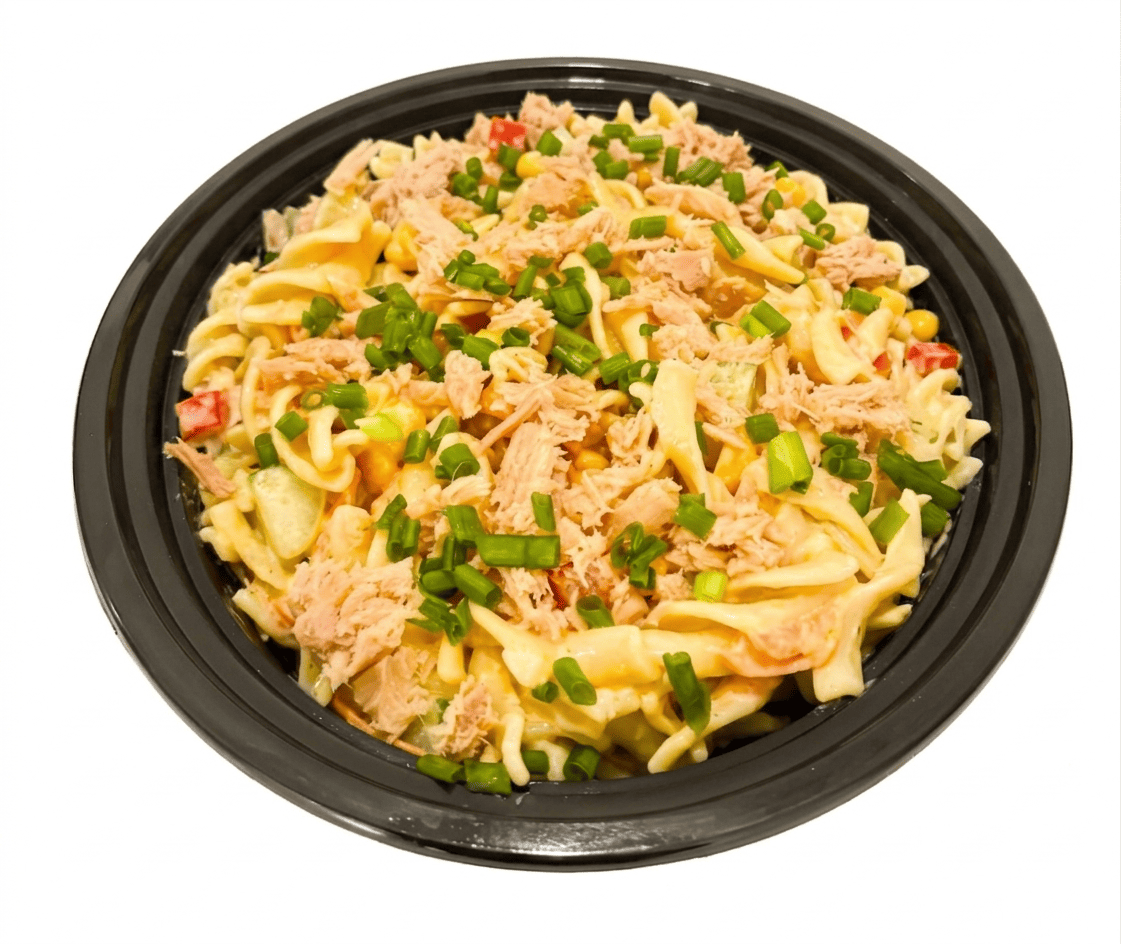 Salade de pâtes au thon grande