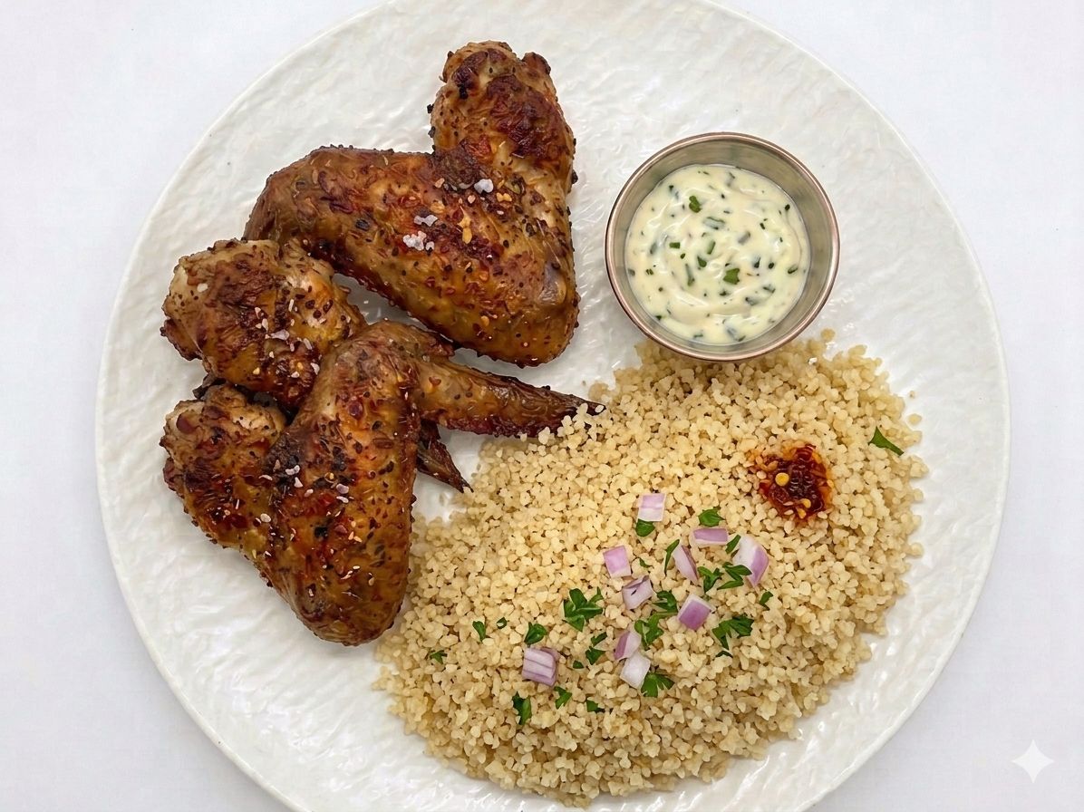 Wings poulet, Attiéké
