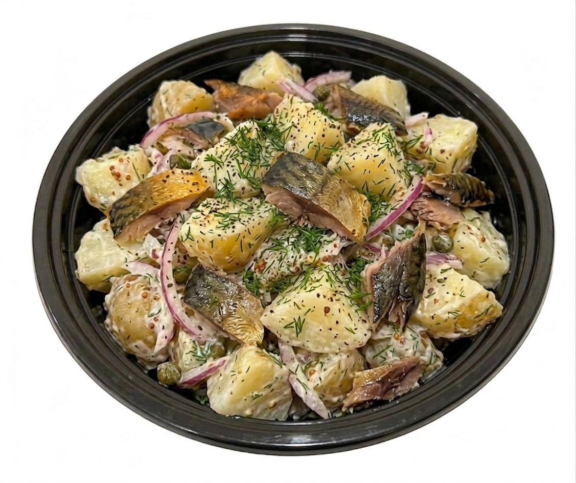 Salade de pdt au poisson fumé