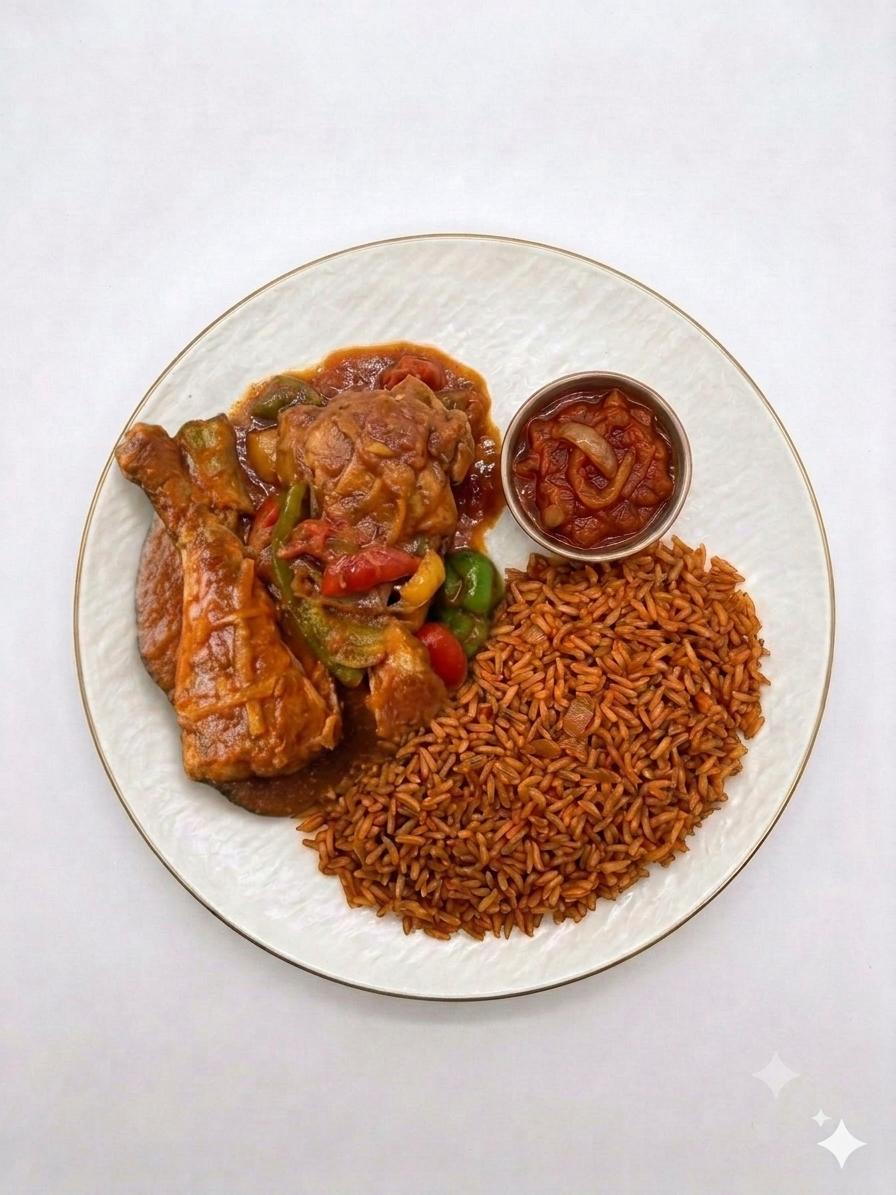 Sauce tomate poisson + riz gras