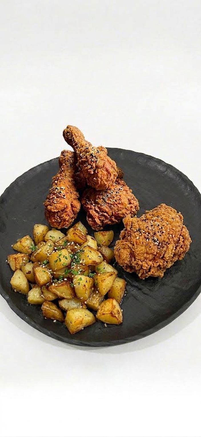 Poulet KFC pdt sauté
